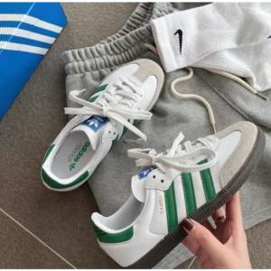 Luxurious Adidas Samba White Shoes For Men With Brand Box (SUP5662)