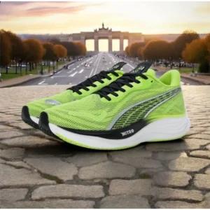 Trendy Puma Velocity Nitro 3 Green Shoes For Men (SHUB743)