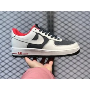 First Copy Nike Air Force 1 Low Cream Brown Shoes For Men (QT330)
