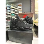 First Copy Air Jordan Retro 4 Black Cat Shoes For Men (SOS2802)