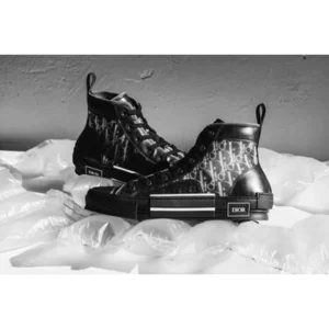 Premium Dior B23 Black High Top Sneakers For Men (HOF882)