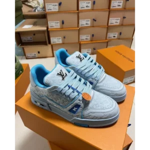 Premium Louis Vuitton X Tyler The Creator Trainer Blue Shoes For Men (SW6292)