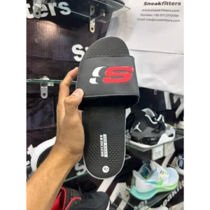 Classy Skecher D1 Slides Black Red For Men (BH1015)