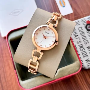 Classy Fossil Watch For Women (J2079)