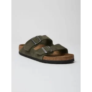 Trendy Birkenstock Arizona Olive Green Suede For Men (BH1000)