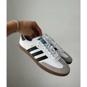 Premium Adidas Samba White Black Shoes For Men (QT261)