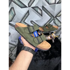 Stylish Birkenstock Arizona Olive Suede For Men (HOF935)