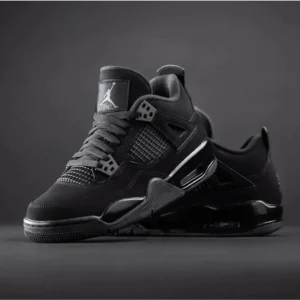Classy Nike Air Jordan Retro 4 Black Cat Shoes For Men (SW6385)