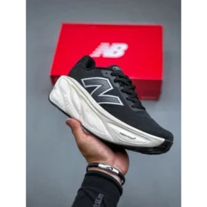 Trendy New Balance Fresh Foam X More V5 Black White Shoes For Men (SHUB514)