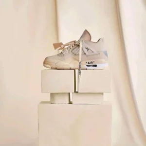Trendy Nike Air Jorden Retro 4 Off White Sail Shoes For Men (SHUB521)
