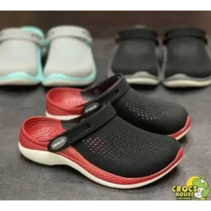 Premium Crocs 360 Lite Ride Black Red Shoes For Men (QT314)