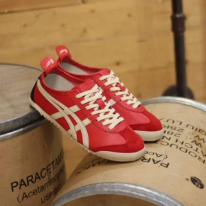 Stylish Onitsuka Tiger Mexico Red White Shoes For Men (S1H05)