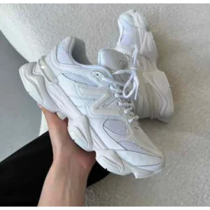 Premium New Balance Unisex 9060 Abzorb White Sneakers For Men (BME41)