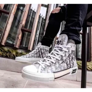 Premium Dior B23 White High Top Sneakers For Men (BME38)