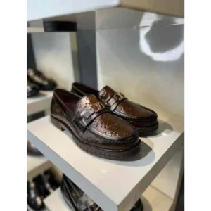 Stylish Louis Vuitton Loafer Lv 21 Brown For Men (BME218)