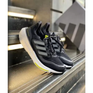 Classy Adidas Ultraboost 23 Light Black Neon Shoes For Men (S1H87)