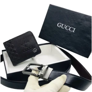 Trendy Gucci Belt Wallet Combo For Men (LAZ1725)