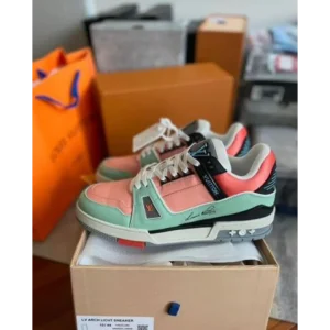 Imported Louis Vuitton Trainers Multi Orange Shoes For Men (TD113)