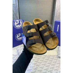 Luxurious Birkenstocks Brown Slide For Men (FF516)