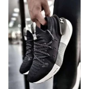 Luxurious Under Armour Hovr Phantom 3 Black White Shoes For Men (SIG772)