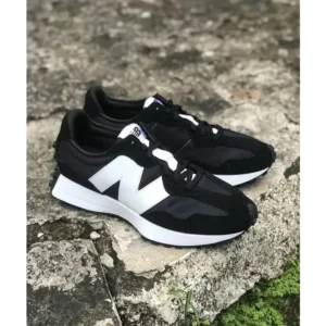 Trendy New Balance 327 Black White Shoes For Men (LAZ1521)