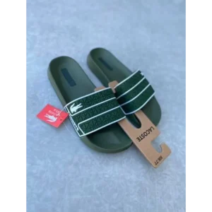 Trendy Lacoste Frasier Green Slide For Men (ETS131)