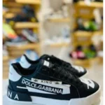 Trendy Dolce & Gabbana Black White Shoes For Men (FF651)