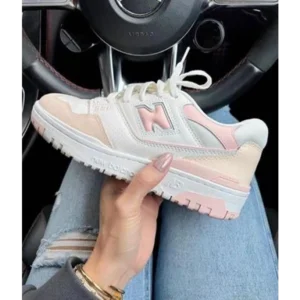 Trendy New Balance 550 White Pink Shoes For Women (FF737)