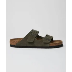 Luxurious Birkenstock Arizona Olive Green Suede Shoes (SFS1982)