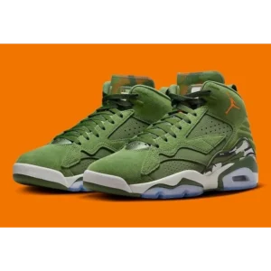 Luxurious Nike Air Jordan MVP GS Sky J Light Olive Shoes (BS534)