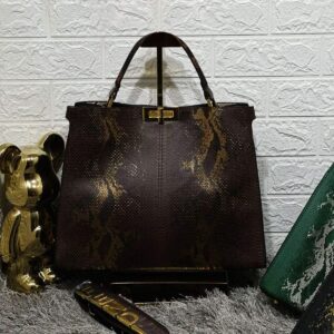 New Fendi Croco Snake Peekaboo Tote Bags