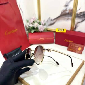 Men Classic Style Cartier Sunglasses 52 Silver Blue
