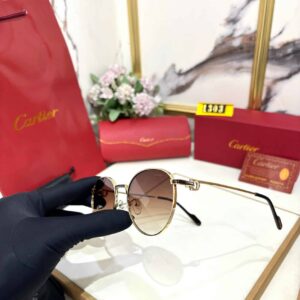 Men Classic Style Cartier Sunglasses 52 Silver Blue