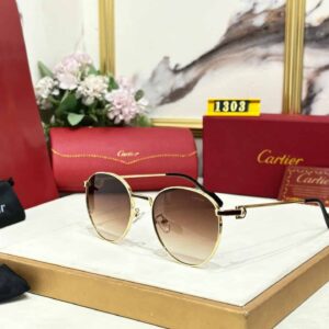 Men Classic Style Cartier Sunglasses 52 Silver Blue
