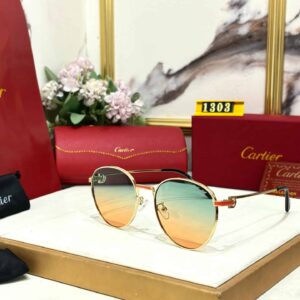Men Classic Style Cartier Sunglasses 52 Silver Blue
