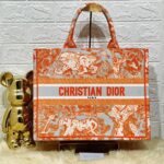 Dior Handbag Saddle Oblique Embroidery With Og Box