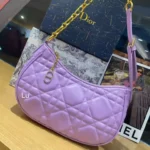 Christian Dior Lounge Purple Hand Bag With Box