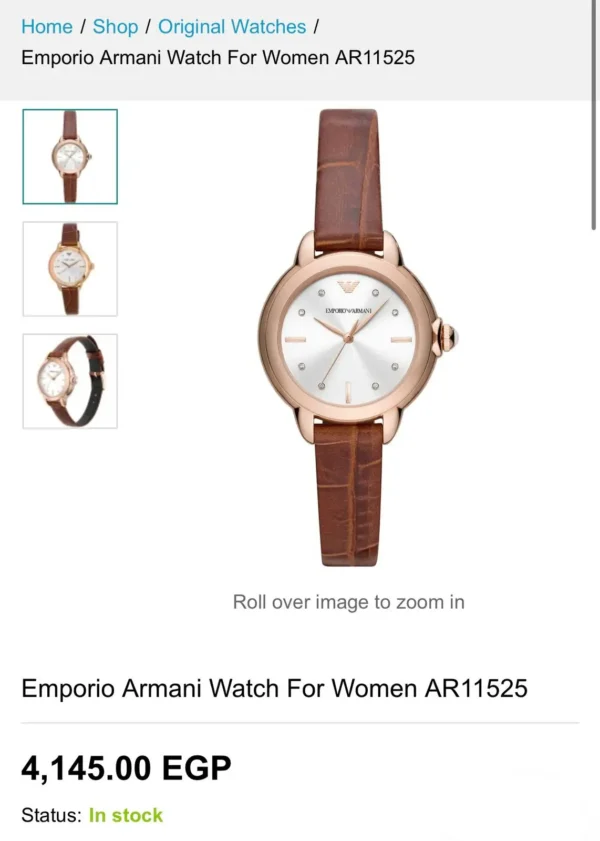 Armani Exchange Quartz Crystal Watch