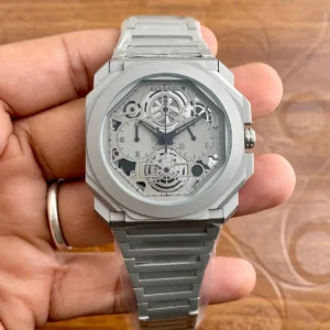 BVLGARI Chronograph Grey Met First Copy