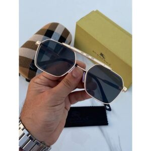 Gold Black Burberry Sunglasses For Men