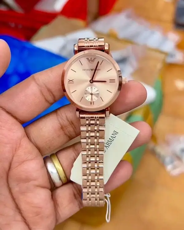 Emporio Armani Rose Gold Slim Women Watch