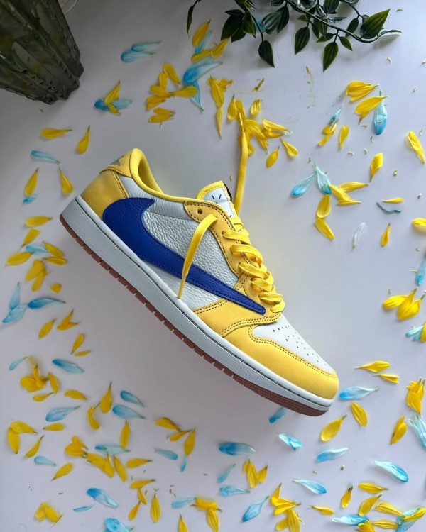 First Copy Nike Jordan 1 Low x Travis Scott Canary Yellow