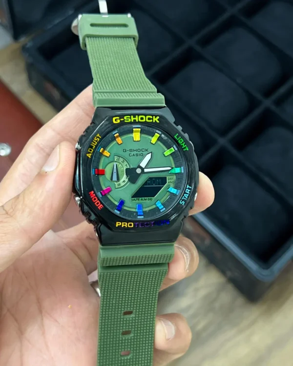 G-Shock CasiOak Green Freak Rainbow