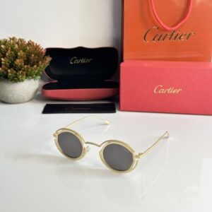 Gold Black Cartier Sunglasses 2316