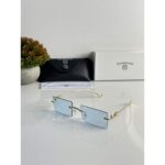 Gold Blue Chrome Hearts Sunglasses 8818