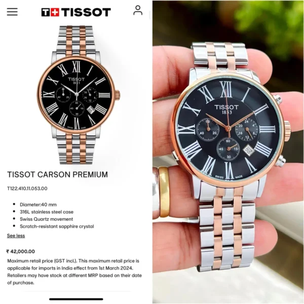 Tissot 1853 Roman First Copy