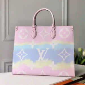 Vuitton On The Go Pink Tote Bag