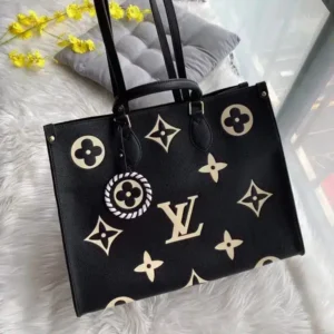 Vuitton On The Go By The Pool Collection Black Tote Bag