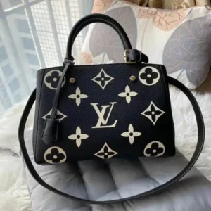 Vuitton Montaigne Damier Black Handbag