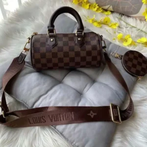 Vuitton Coffee Grid Empreinte Papillon Bb Carryall Bag